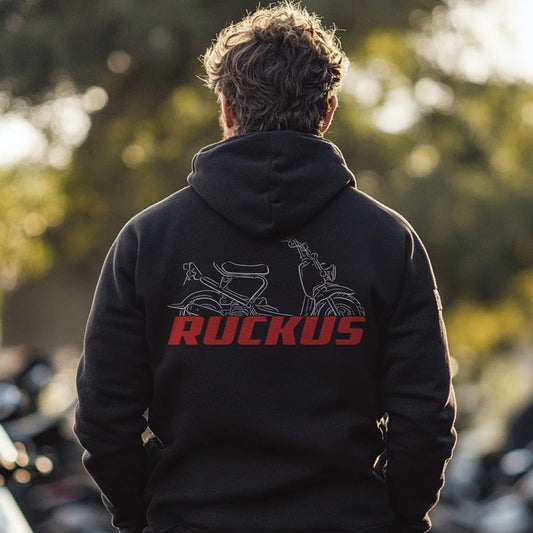 Honda Ruckus Inspired Hoodie - Motorcycle Sweatshirt for Riders