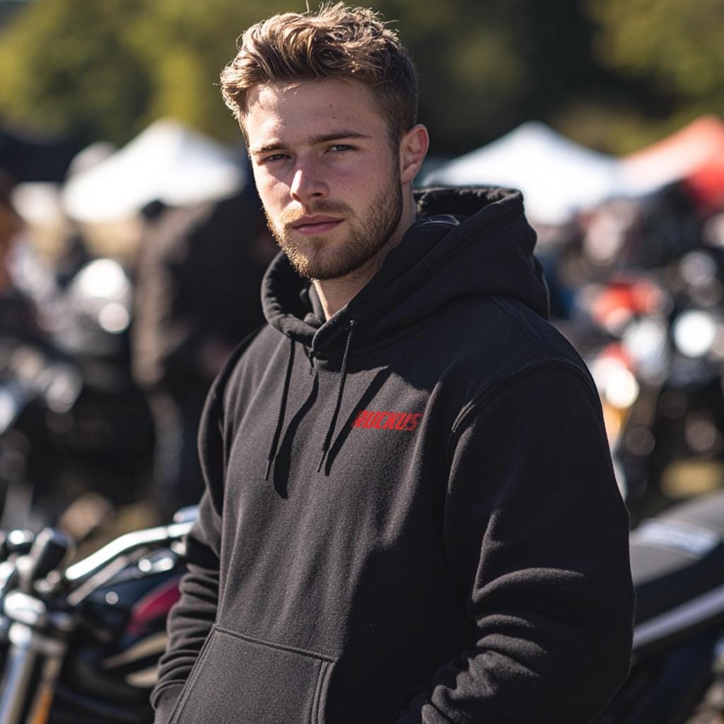 Honda Ruckus Inspired Hoodie - Motorcycle Sweatshirt for Riders