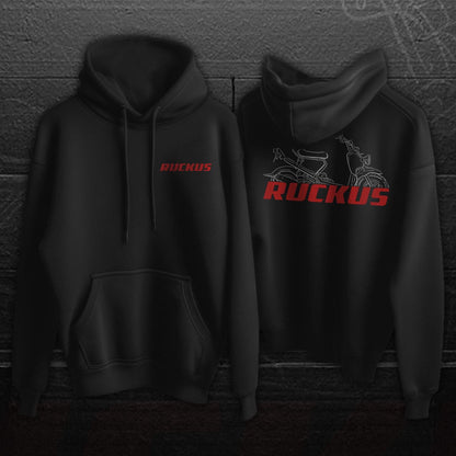 Honda Ruckus Inspired Hoodie - Motorcycle Sweatshirt for Riders