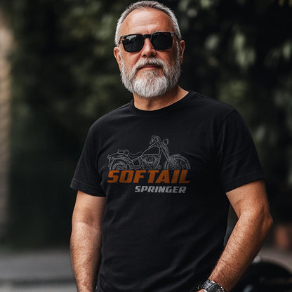 Harley-Davidson FXSTS & FXSTSI Softail Springer Inspired T-Shirt - Biker Motorcycle Tee Shirt