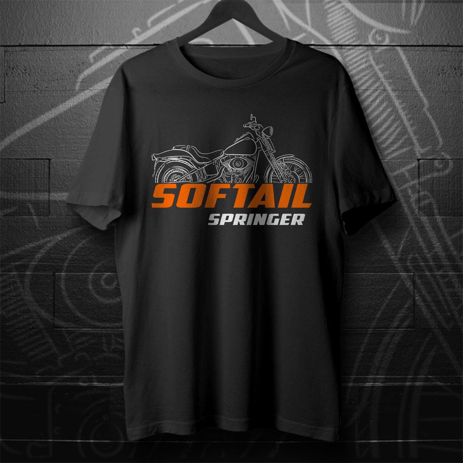 Harley-Davidson FXSTS & FXSTSI Softail Springer Inspired T-Shirt - Biker Motorcycle Tee Shirt