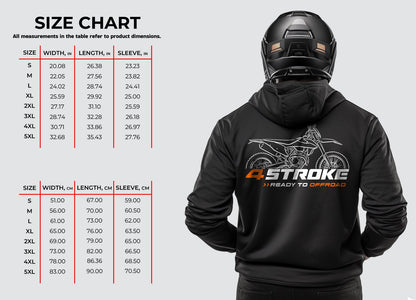 KTM 500 XCF-W Hoodie - Motorcycle Sweatshirt for Riders