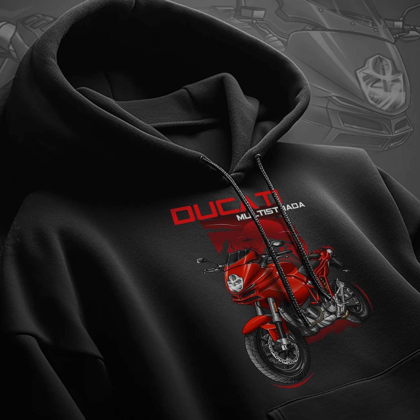 Ducati Multistrada 620 Hoodie - Motorcycle Sweatshirt for ADV Riders