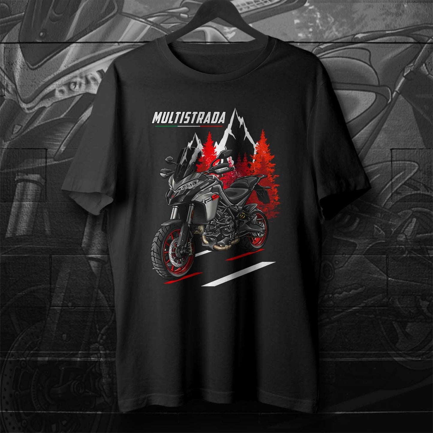 Ducati Multistrada V2 T-Shirt - Motorcycle Tee Shirt for ADV Riders