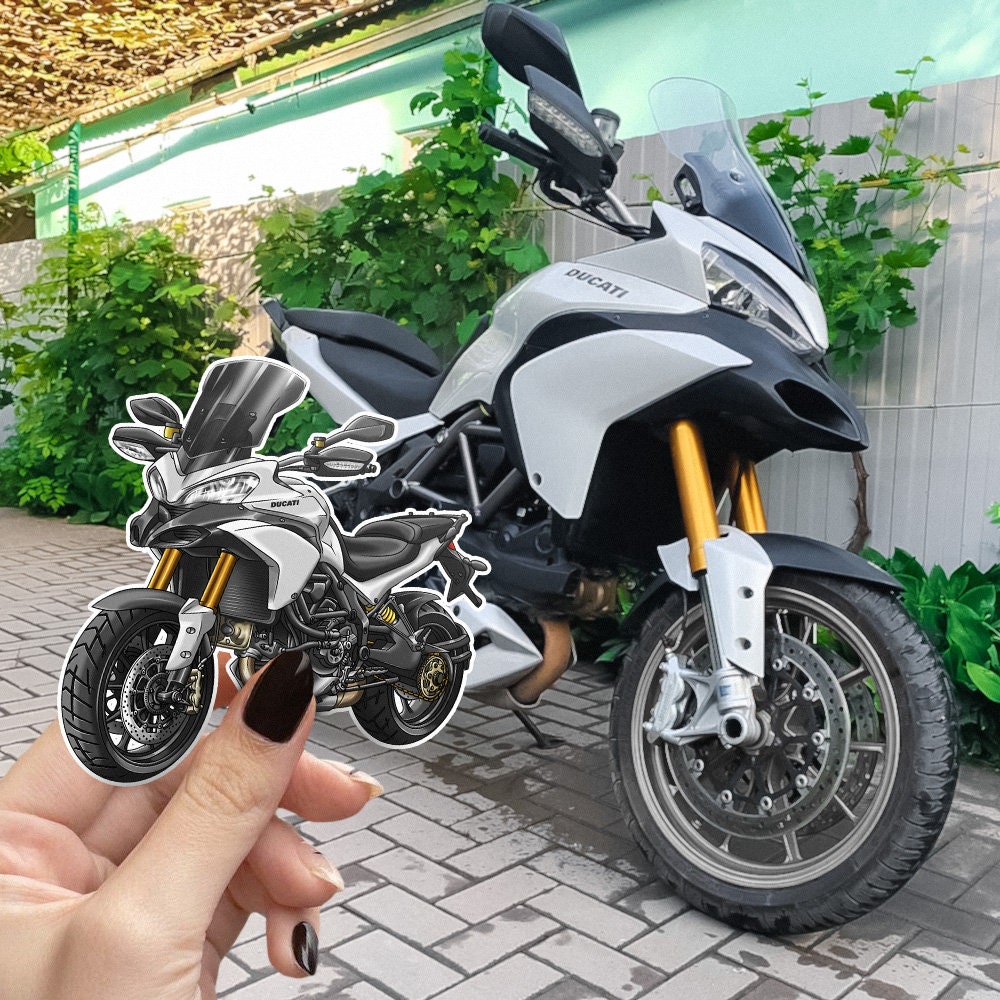 Ducati Multistrada 1200 2010-15 Stickers - Set of 3 Motorcycle Decals for ADV Riders