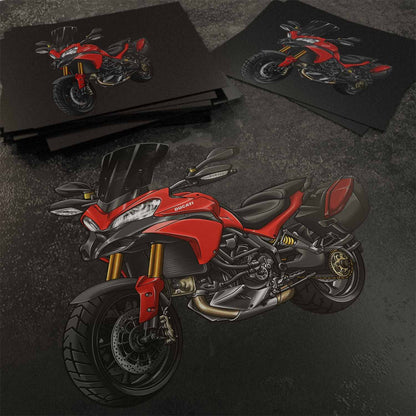 Ducati Multistrada 1200 2010-15 Stickers - Set of 3 Motorcycle Decals for ADV Riders