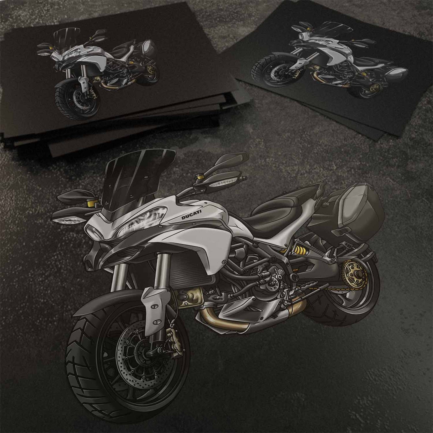 Ducati Multistrada 1200 2010-15 Stickers - Set of 3 Motorcycle Decals for ADV Riders