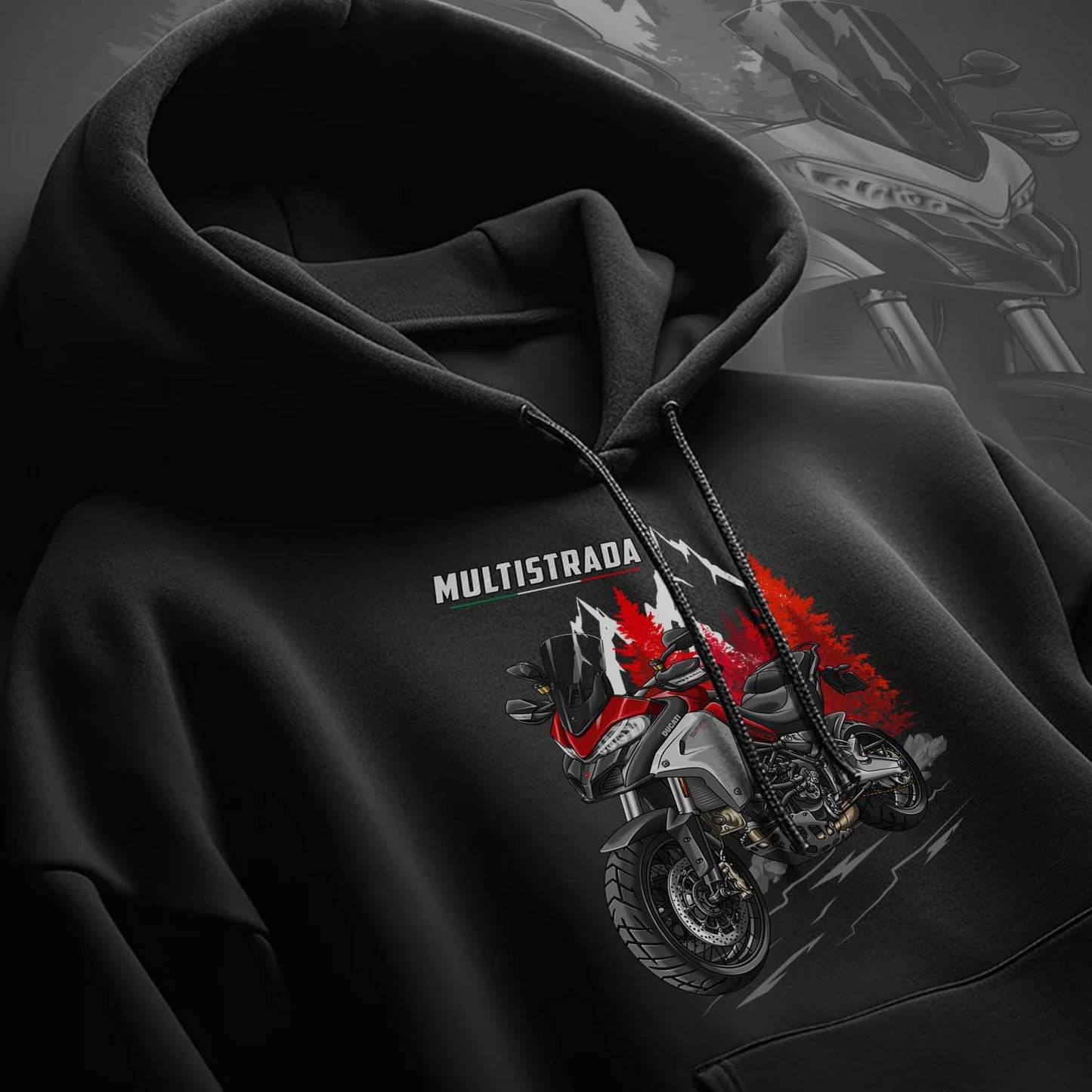Ducati Multistrada 1260 Hoodie - Motorcycle Sweatshirt for ADV Riders