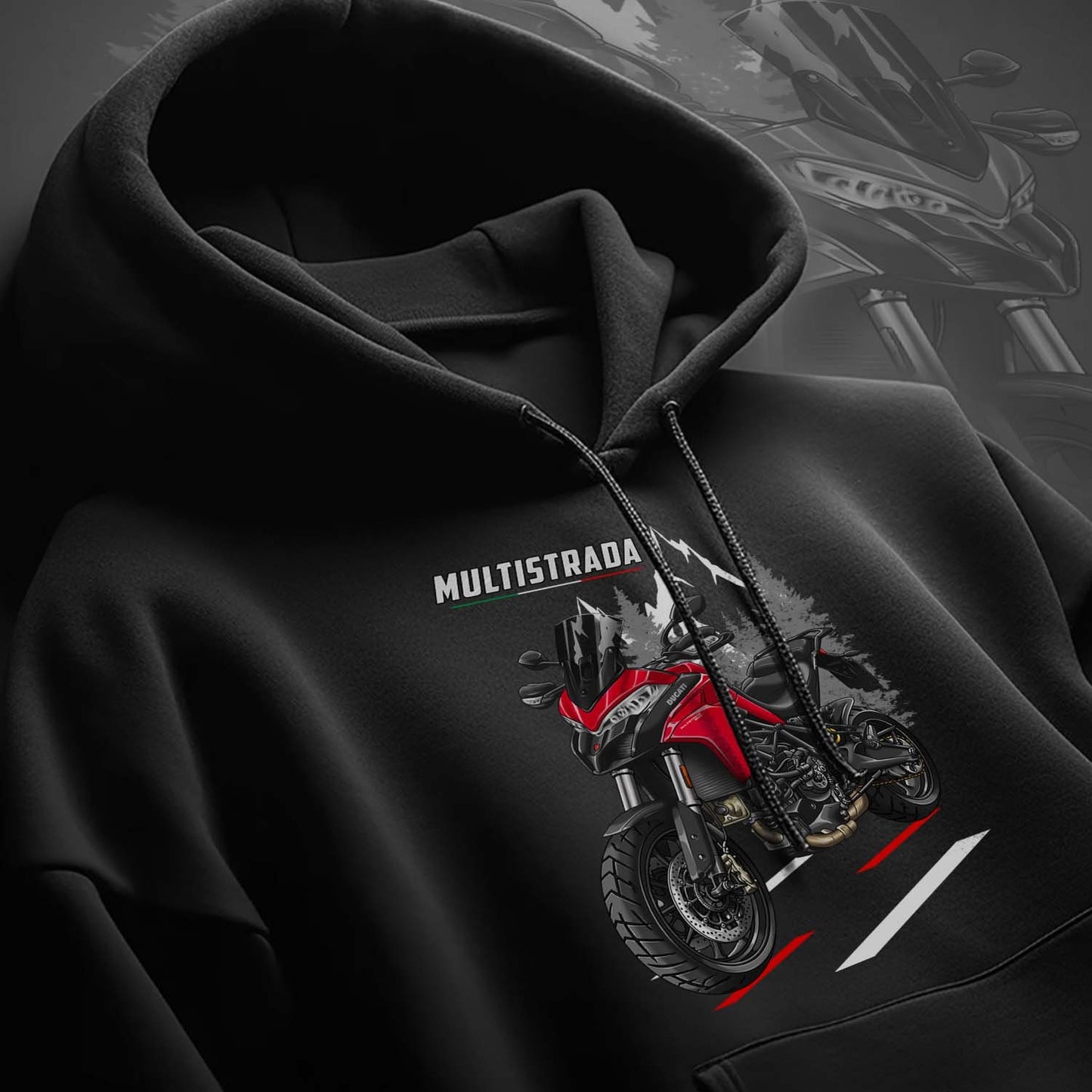 Ducati Multistrada 950 Hoodie - Motorcycle Sweatshirt for ADV Riders