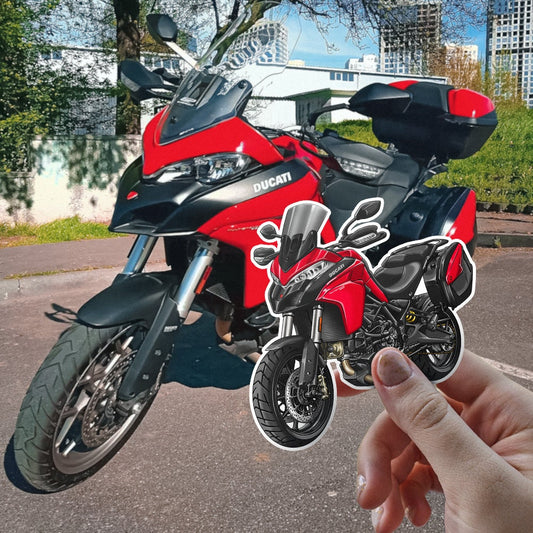 Ducati Multistrada 950 Stickers - Set of 3 Motorcycle Decals for ADV Riders