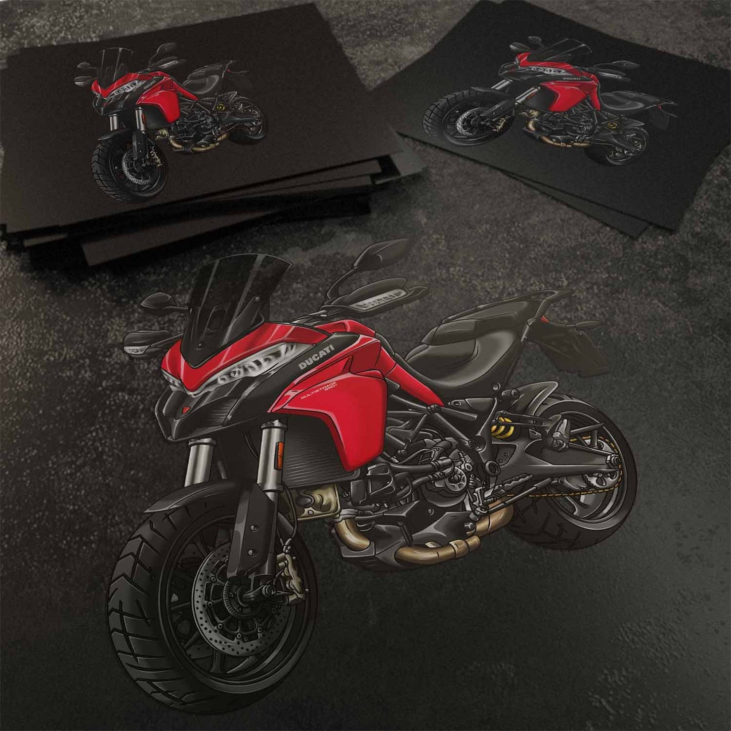 Ducati Multistrada 950 Stickers - Set of 3 Motorcycle Decals for ADV Riders