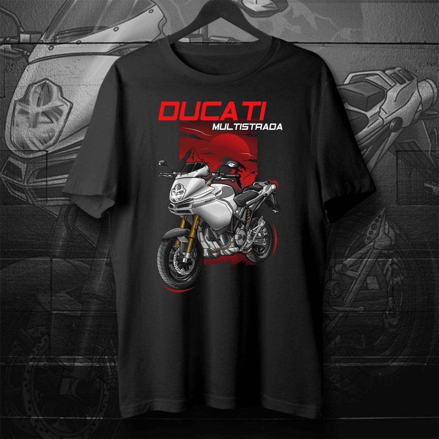 Ducati Multistrada 1100 T-Shirt - Motorcycle Tee Shirt for ADV Riders