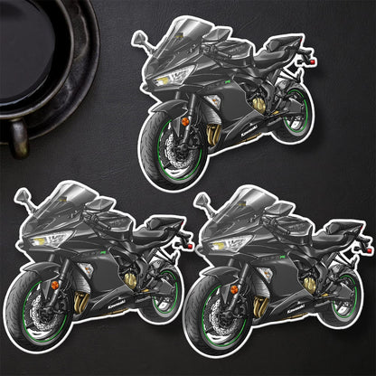 Kawasaki ZX-6R 2019-20 Stickers - Set of 3 Motorcycle Decals for Riders