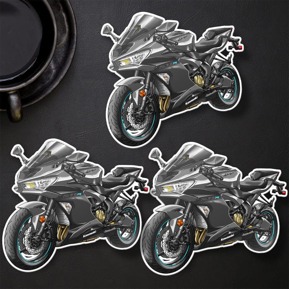 Kawasaki ZX-6R 2019-20 Stickers - Set of 3 Motorcycle Decals for Riders