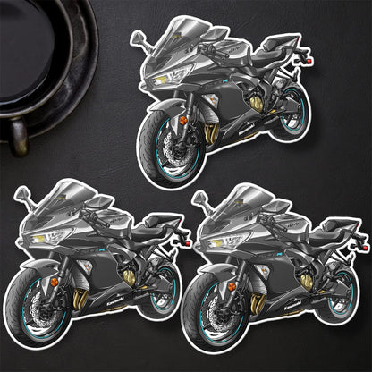 Kawasaki ZX-6R 2019-20 Stickers - Set of 3 Motorcycle Decals for Riders