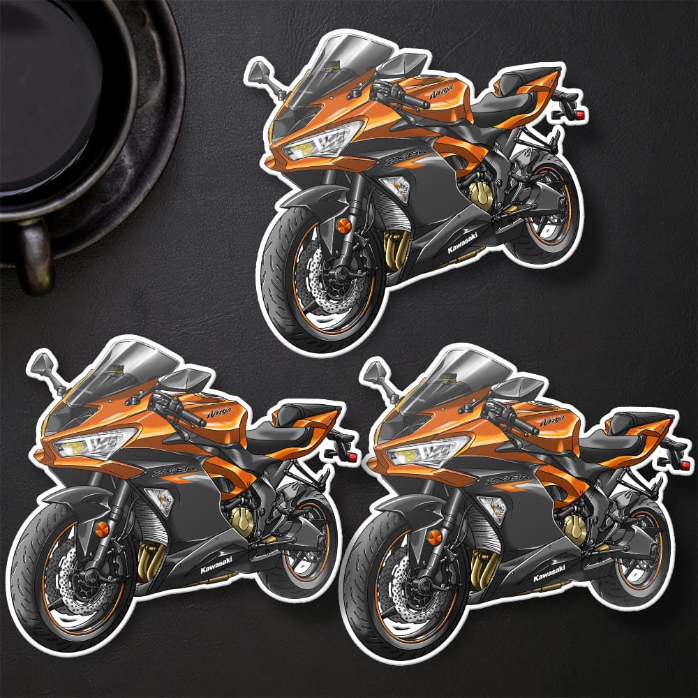 Kawasaki ZX-6R 2019-20 Stickers - Set of 3 Motorcycle Decals for Riders