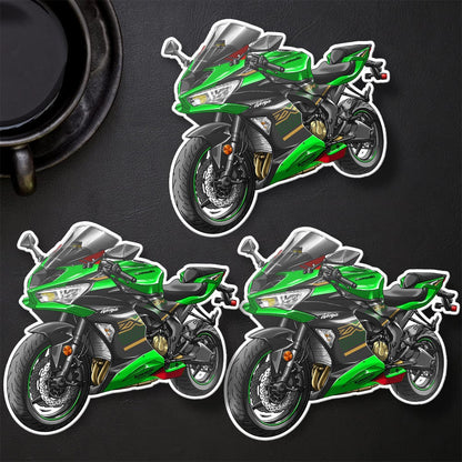 Kawasaki ZX-6R 2019-20 Stickers - Set of 3 Motorcycle Decals for Riders