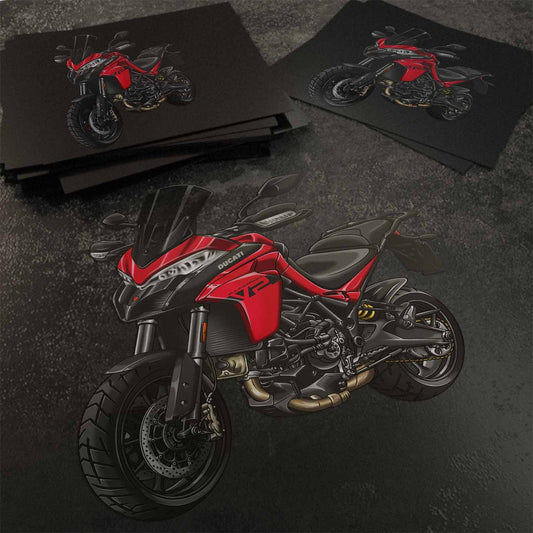 Ducati Multistrada V2 Stickers - Set of 3 Motorcycle Decals for ADV Riders
