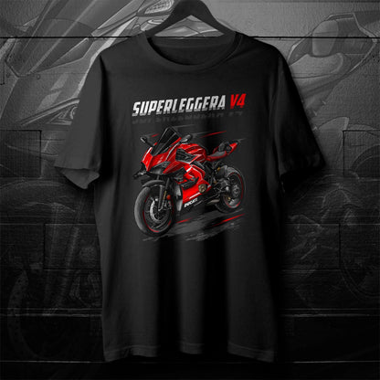 Ducati Superleggera V4 T-Shirt - Motorcycle Tee Shirt for Riders