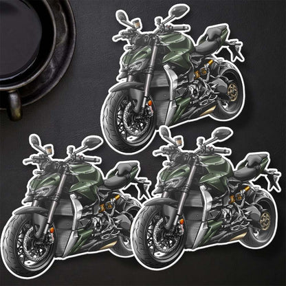 Ducati Streetfighter V2 Stickers - Set of 3 Motorcycle Decals for Riders