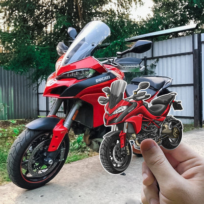 Ducati Multistrada 1200 2015-20 Stickers - Set of 3 Motorcycle Decals for ADV Riders