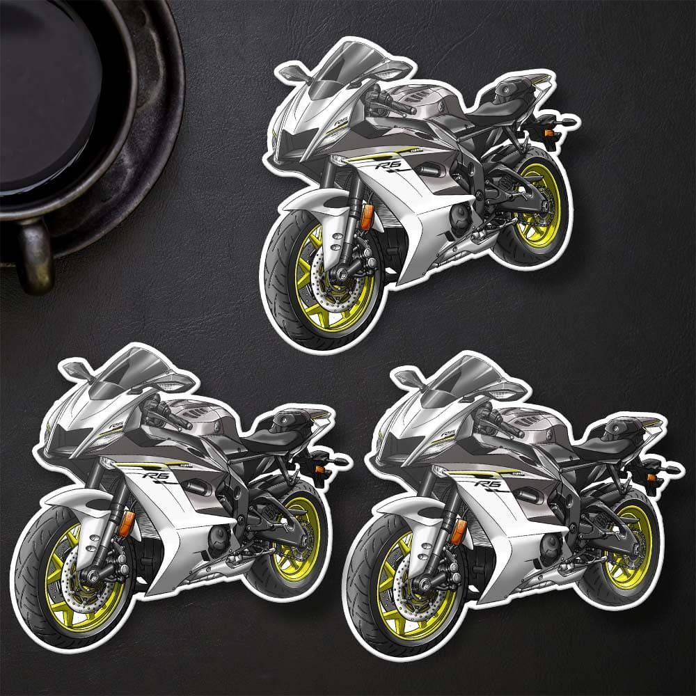Yamaha YZF-R6 2017-19 Inspired Stickers - Set of 3 Motorcycle Decals