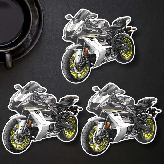 Yamaha YZF-R6 2017-19 Inspired Stickers - Set of 3 Motorcycle Decals