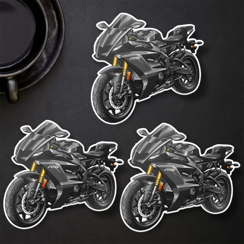 Yamaha YZF-R6 2017-19 Inspired Stickers - Set of 3 Motorcycle Decals