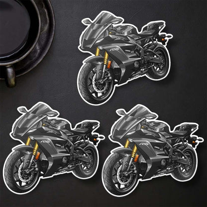 Yamaha YZF-R6 2017-19 Inspired Stickers - Set of 3 Motorcycle Decals