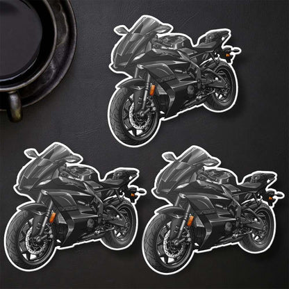 Yamaha YZF-R6 2020 Inspired Stickers - Set of 3 Motorcycle Decals