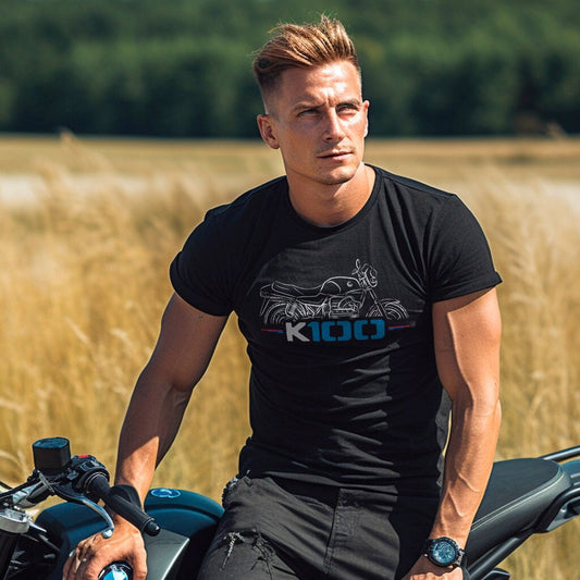 BMW K100 T-Shirt - Motorcycle Tee Shirt for Motorrad Riders