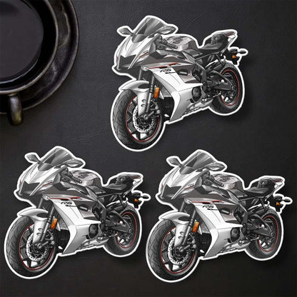 Yamaha YZF-R6 2017-19 Inspired Stickers - Set of 3 Motorcycle Decals
