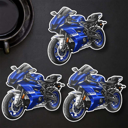 Yamaha YZF-R6 2020 Inspired Stickers - Set of 3 Motorcycle Decals