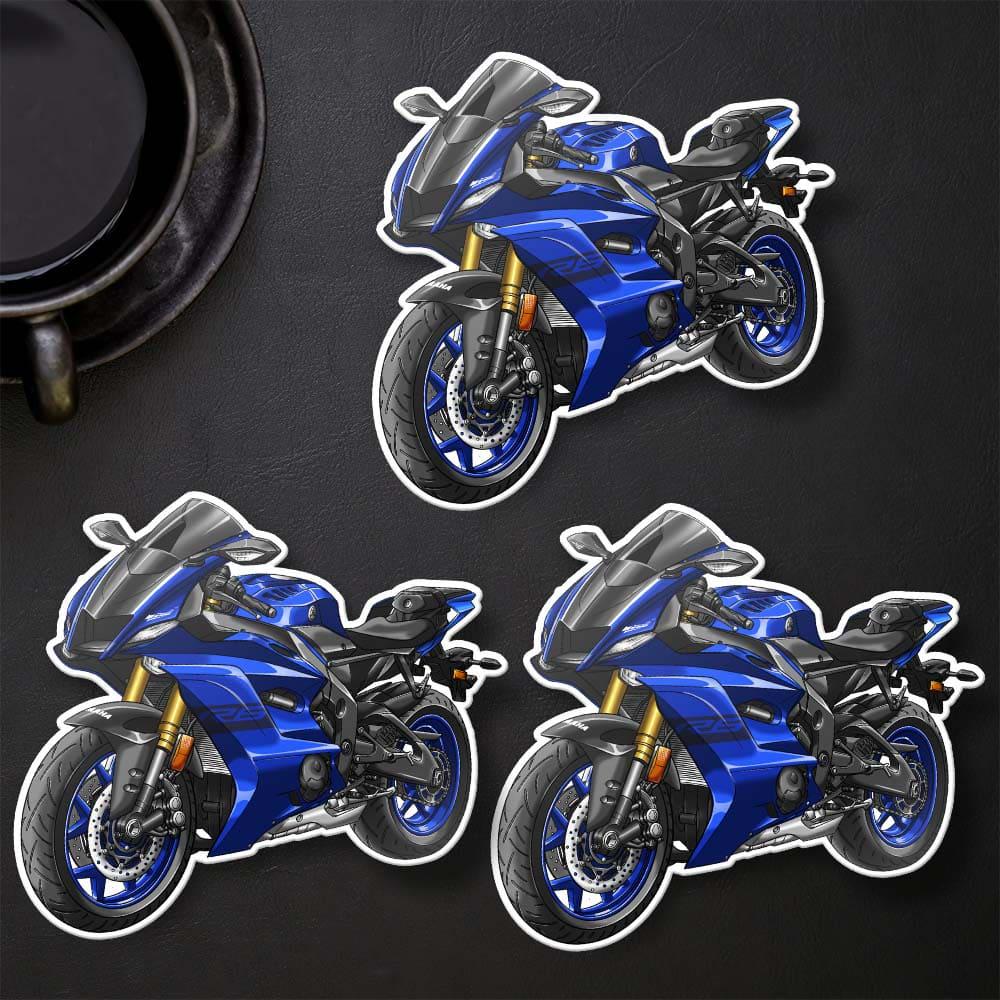Yamaha YZF-R6 2017-19 Inspired Stickers - Set of 3 Motorcycle Decals
