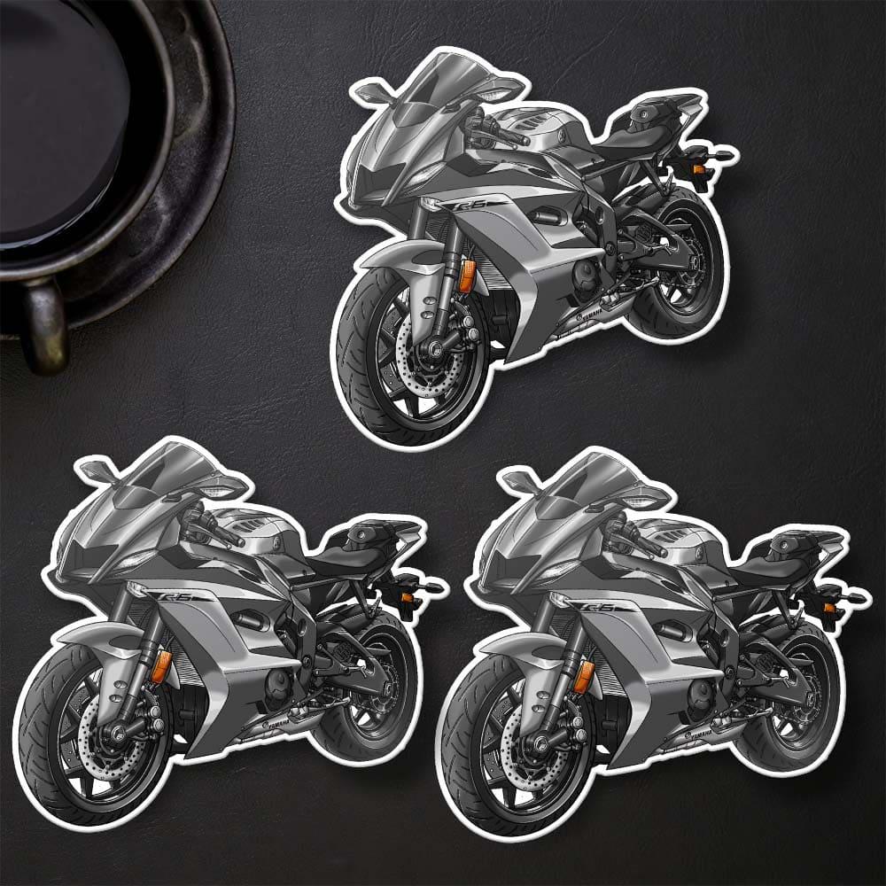Yamaha YZF-R6 2017-19 Inspired Stickers - Set of 3 Motorcycle Decals