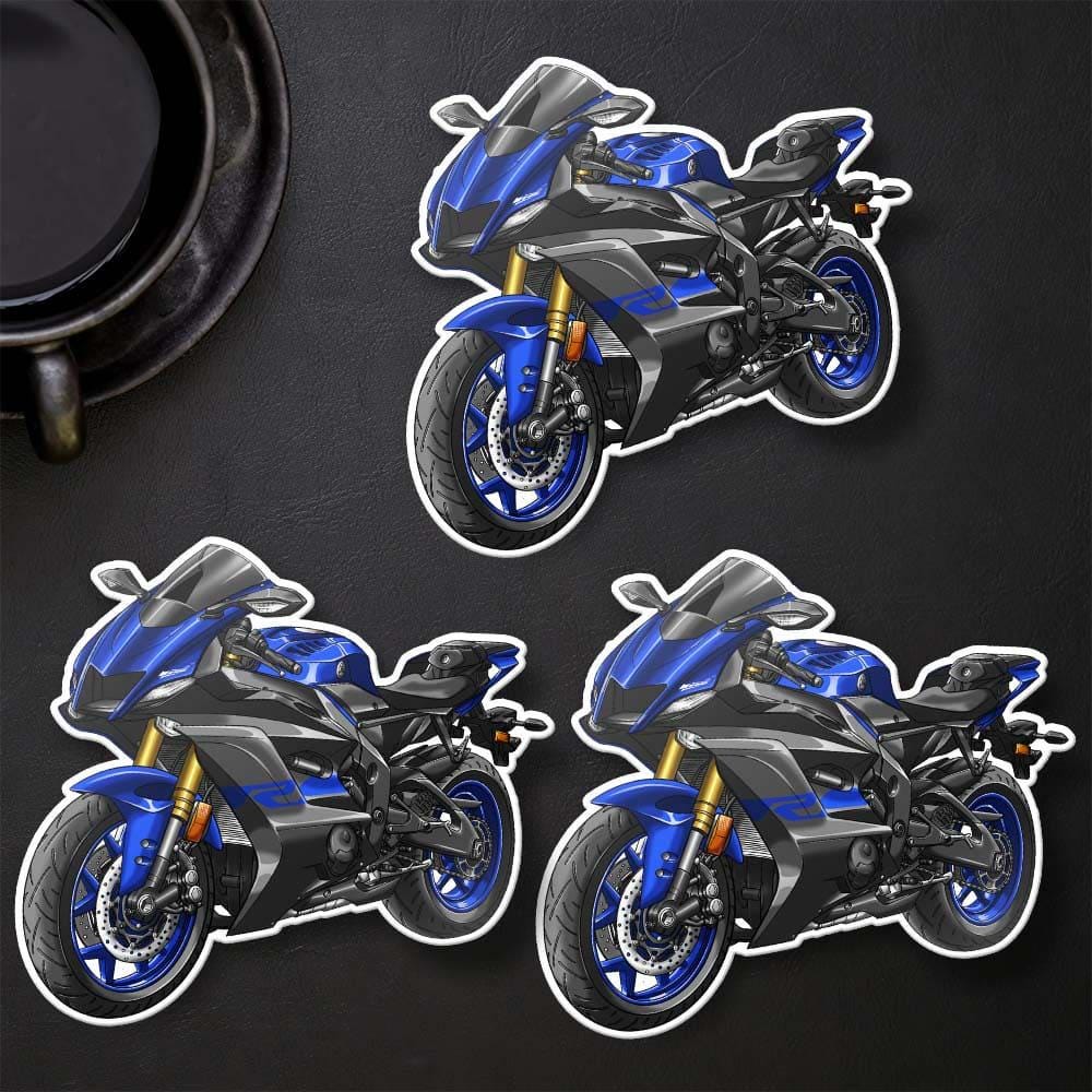 Yamaha YZF-R6 2017-19 Inspired Stickers - Set of 3 Motorcycle Decals