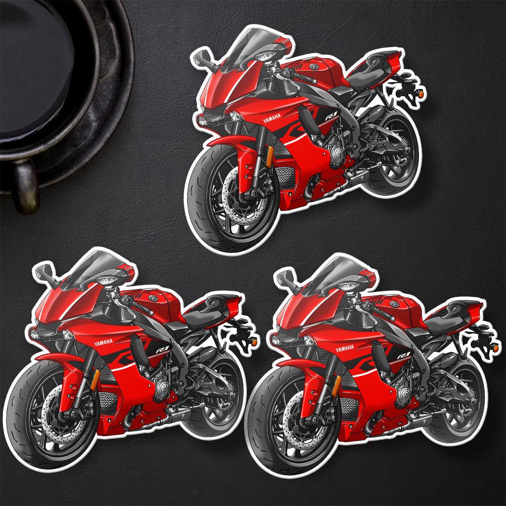 Yamaha YZF-R1 2018-19 Inspired Stickers - Set of 3 Motorcycle Decals