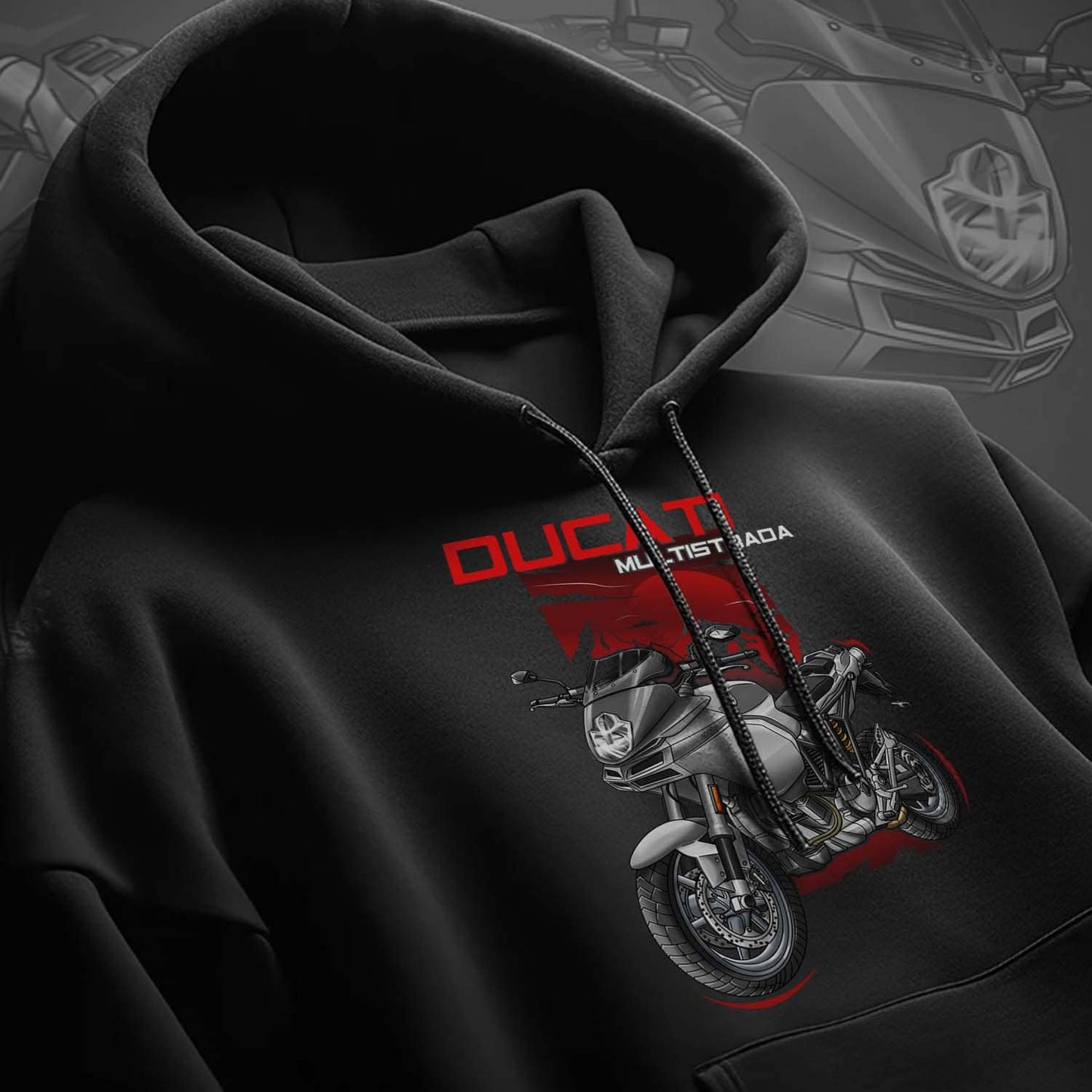 Ducati Multistrada 1000DS Hoodie - Motorcycle Sweatshirt for ADV Riders