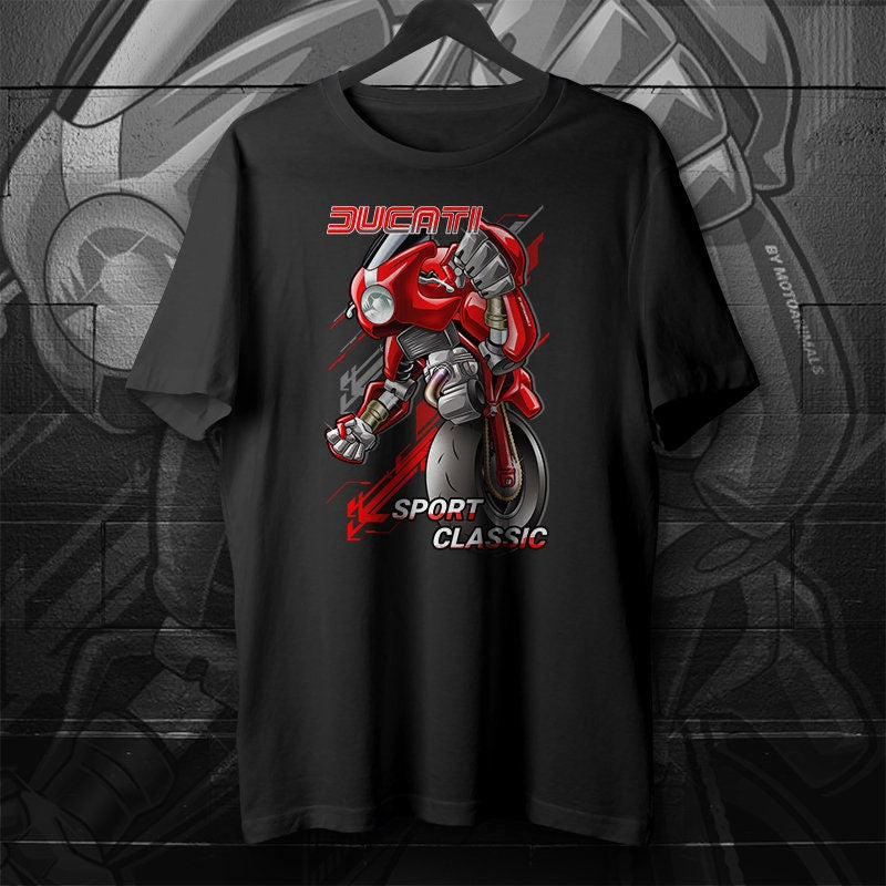 Ducati Sport Classic T-Shirt - Motorcycle Tee Shirt for Riders