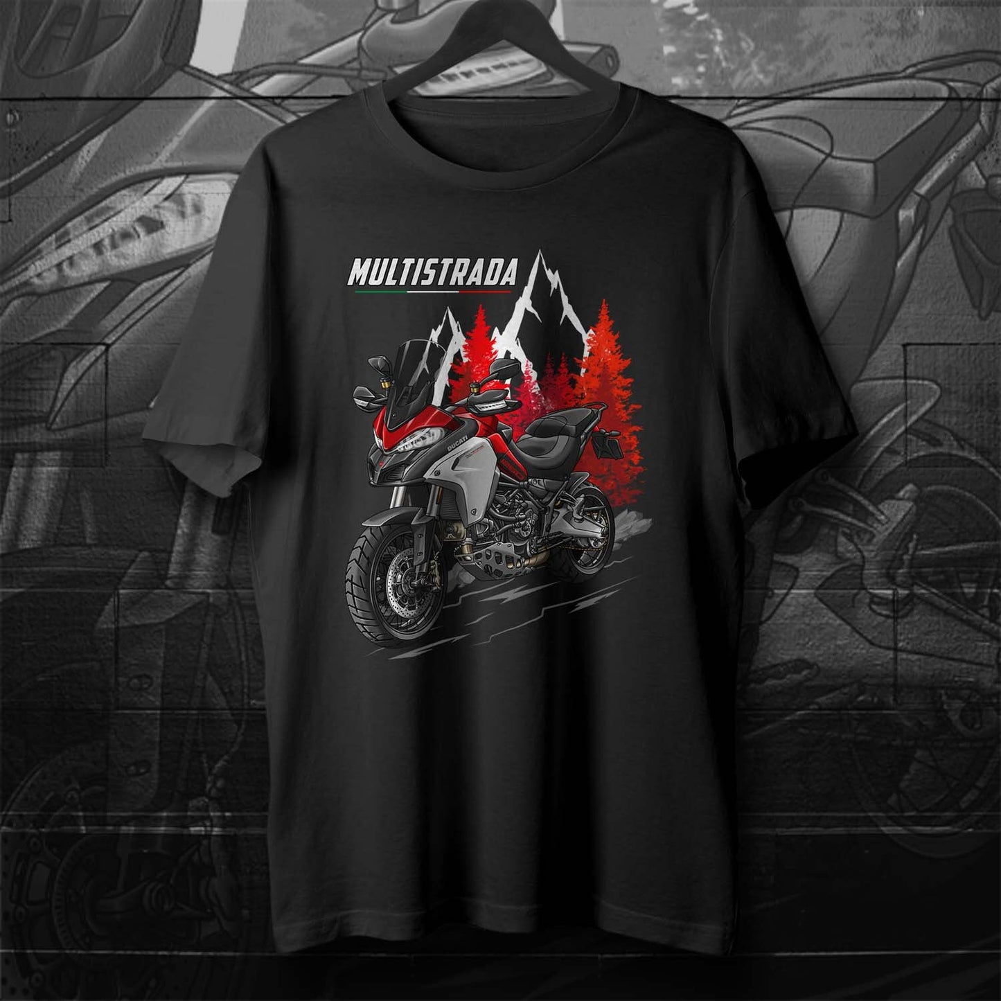 Ducati Multistrada 1260 T-Shirt - Motorcycle Tee Shirt for ADV Riders