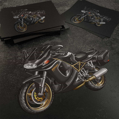 Ducati ST2 Stickers - Set of 3 Motorcycle Decals for Riders