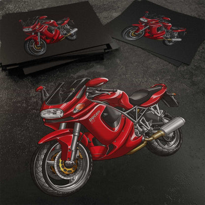 Ducati ST2 Stickers - Set of 3 Motorcycle Decals for Riders