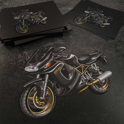 Ducati ST2 Stickers - Set of 3 Motorcycle Decals for Riders