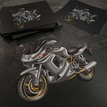 Ducati ST2 Stickers - Set of 3 Motorcycle Decals for Riders