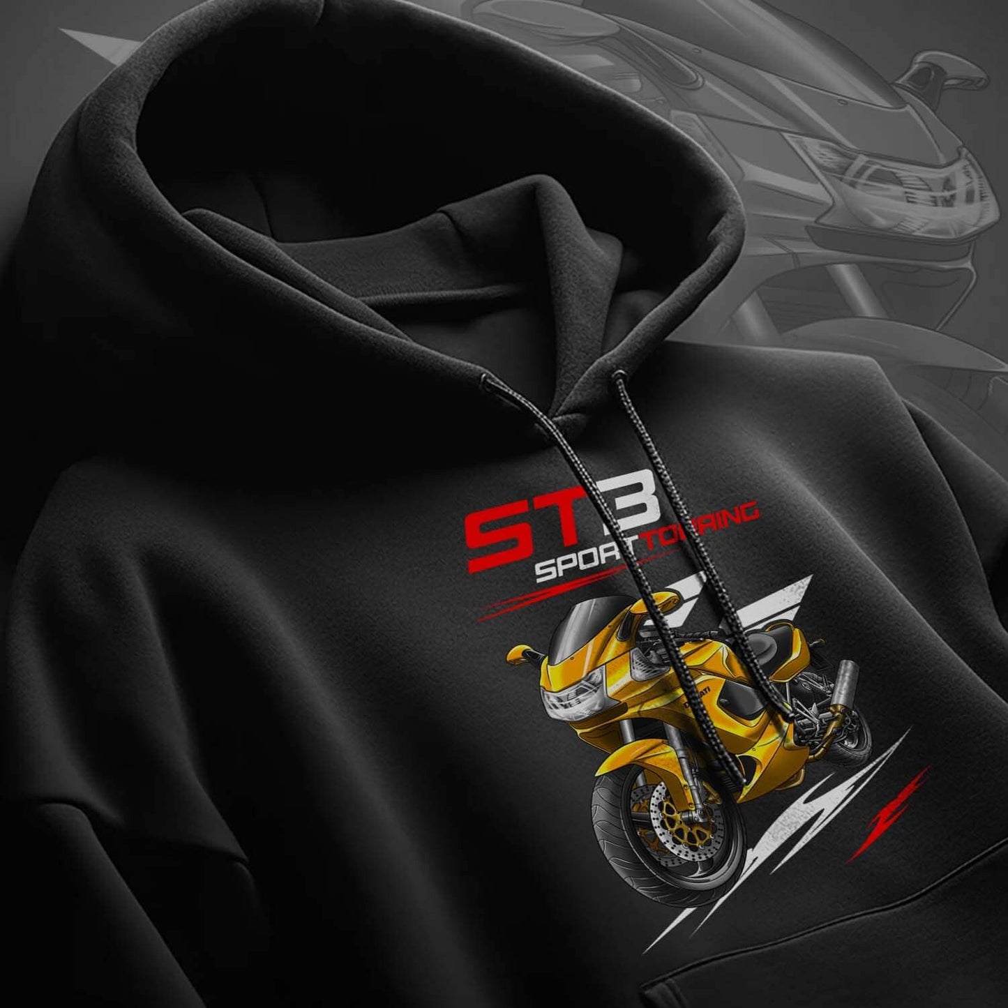 Ducati ST3 Hoodie - Motorcycle Sweatshirt for Riders