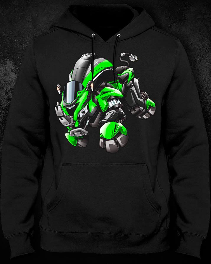 Kawasaki Ninja ZX-10R Inspired Hoodie - Motorcycle Sweatshirt for Riders