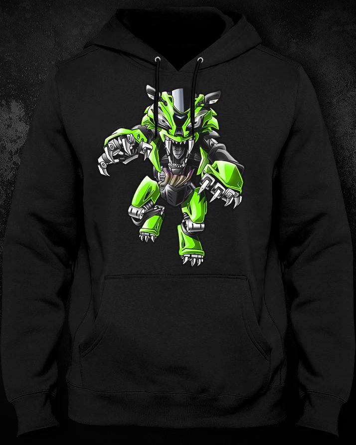 Kawasaki Ninja ZX-10R Inspired Hoodie - Motorcycle Sweatshirt for Riders