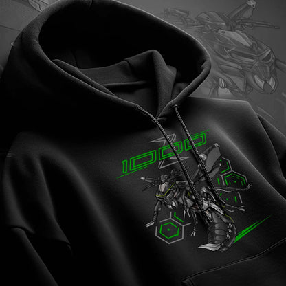 Kawasaki Z1000 2017-20 Inspired Hoodie - Motorcycle Sweatshirt for Riders