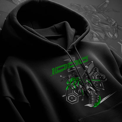 Kawasaki Z1000 2017-20 Inspired Hoodie - Motorcycle Sweatshirt for Riders