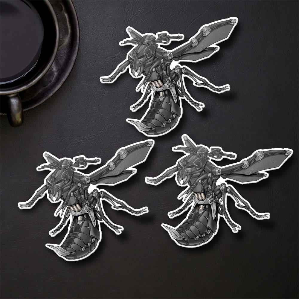 Kawasaki Z1000 2014-16 Inspired Stickers - Set of 3 Motorcycle Decals for Riders